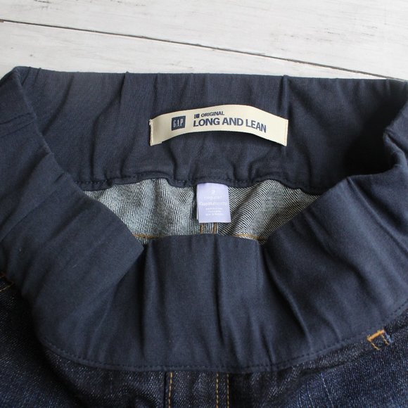 Gap Women Maternity Denim Blue Jeans Size 2 Reg Long and Lean - Picture 8 of 9